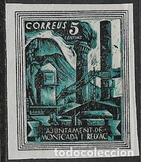 Timbres: sellos locales Guerra Civil, Barcelona, MONTCADA i REIXACH, FESOFI n&ordm; sh25 * *