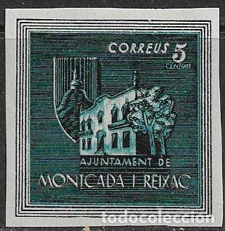 Timbres: sellos locales Guerra Civil, Barcelona, MONTCADA i REIXACH, FESOFI n&ordm; SH25 * *