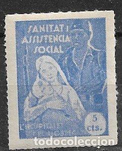 Timbres: sellos locales Guerra Civil, Barcelona, HOSPITALET DE LLOBREGAT, FESOFI n&ordm; 1a *