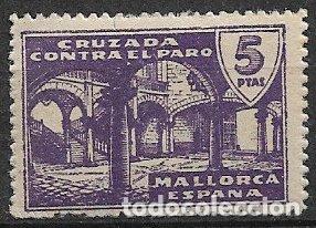 Stamps: sellos locales Guerra Civil, Baleares, MALLORCA, FESOFI n&ordm; 58 * *