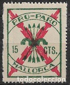 Stamps: sellos locales Guerra Civil, Baleares, MALLORCA, FESOFI n&ordm; 3a * *