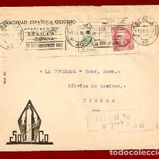 Francobolli: FRONTAL CIRCULADO DE SEVILLA A UTRERA EL 7 DEL 12 DE 1936 CON CENSURA