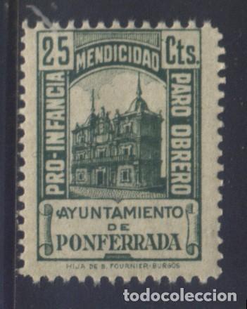 Stamps: S-08515- AYUNTAMIENTO DE PONFERRADA (LEON) PRO INFANCIA, MENDICIDAD Y PARO OBRERO