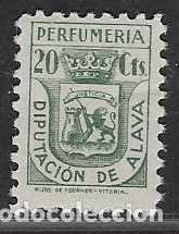 Selos: ALAVA.- 20 CTS. -PERFUMERIA- VER FOTO,