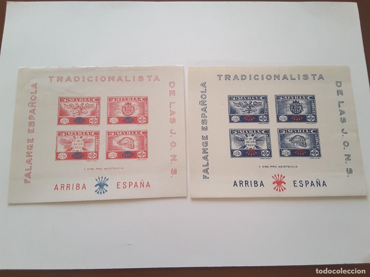 Sellos: Hoja bloque Falange - Foto 1