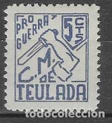 Selos: TEULADA- - 5 CTS- PRO GUERRA-VER FOTO,
