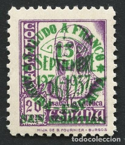 Selos: GUERRA CIVIL, SELLO, EMISI&Oacute;N LOCAL PATRI&Oacute;TICA, VALOR: 20 CTS, SAN SEBASTI&Aacute;N, 1937