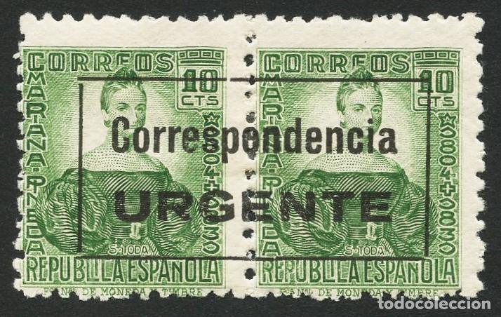 Selos: GUERRA CIVIL, SELLO, CORRESPONDENCIA URGENTE, EMISI&Oacute;N LOCAL, BURGOS, 1936