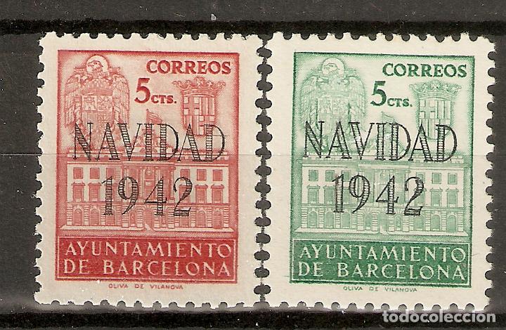 Stamps: BARCELONA 1942 EDIFIL SH 40/41** SIN FIJASELLOS