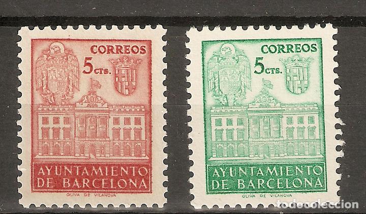 Stamps: BARCELONA 1942 EDIFIL SH 38/39** SIN FIJASELLOS