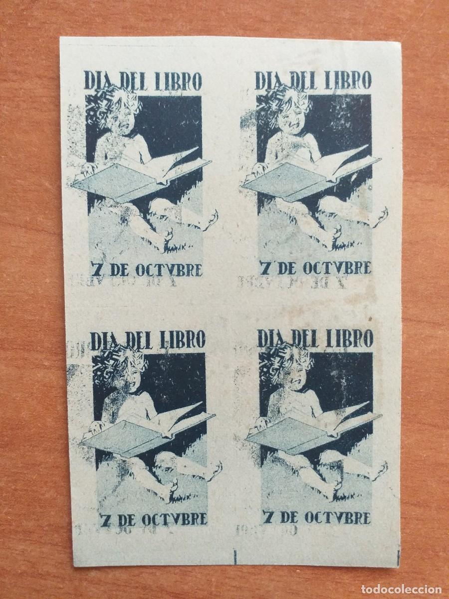 Sellos: CUATRO VI&Ntilde;ETAS - D&Iacute;A DEL LIBRO - Foto 1