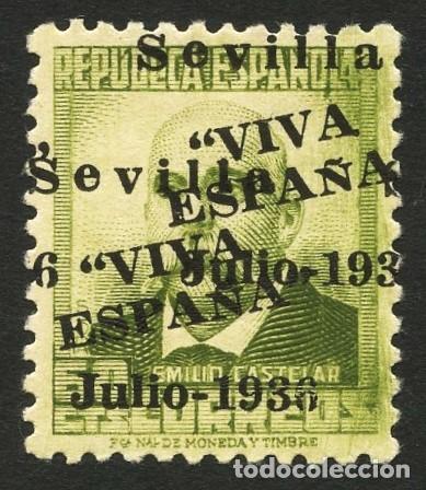 Briefmarken: GUERRA CIVIL, SELLOS, EMISI&Oacute;N LOCAL PATRI&Oacute;TICA, VALOR: 60 CTS, SEVILLA, 1937, ERROR