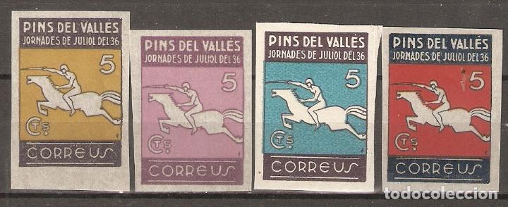 Stamps: PATRIOTICOS PINS DEL VALLES SERIE COMPLETA SIN DENTAR