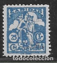 Selos: CHAUCHINA-GRANADA- 25 CTS.--CARIDAD- VER FOTO