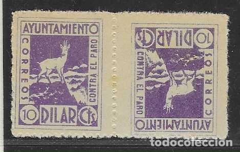 Timbres: DILAR-GRANADA- 5 CTS. -PAREJA CAPICUA- CONTRA EL PARO- VER FOTO
