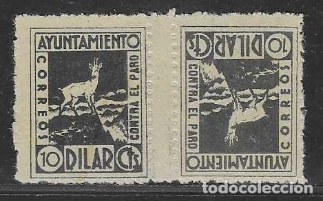Timbres: DILAR-GRANADA- 5 CTS. -PAREJA CAPICUA- CONTRA EL PARO- VER FOTO
