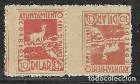 Timbres: DILAR-GRANADA- 5 CTS. -PAREJA CAPICUA- CONTRA EL PARO- VER FOTO