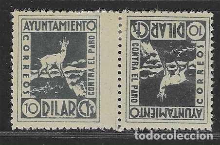 Timbres: DILAR-GRANADA-10 CTS. -PAREJA CAPICUA- CONTRA EL PARO- VER FOTO
