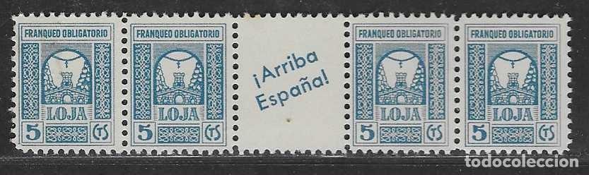 Timbres: LOJA-GRANADA- 5 CTS,-BLOQUE CON INTERPANEL-VER FOTO