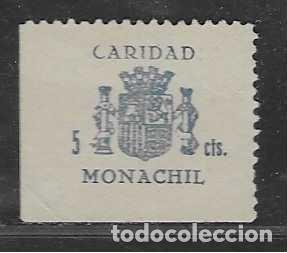 Timbres: MONACHIL-GRANADA- 5 CTS, VARIEDAD IMPRESION COLUMNA DERECHA-CARIDAD-VER FOTO