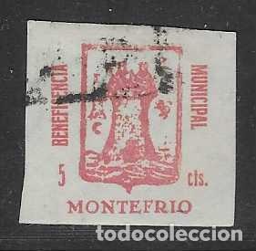 Stamps: MONTEFRIO,-GRANADA- 5 CTS,-VARIEDAD DE COLOR- BENEFICENCIA-VER FOTO