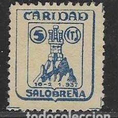 Sellos: SALOBREÑA,-GRANADA- 5 CTS, -CARIDAD-VER FOTO