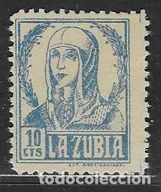 Selos: LA ZUBIA,-GRANADA- 10 CTS, ---VER FOTO