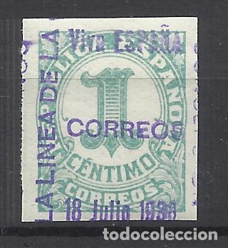 Sellos: LA LINEA CADIZ 1936 EDIFIL 1 NUEVO*