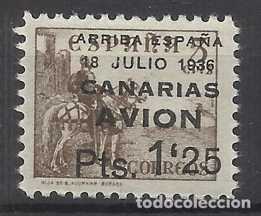 Stamps: canarias avion 1937 edifil 22 NUEVO* valor 2018 catalogo 3.25 euros