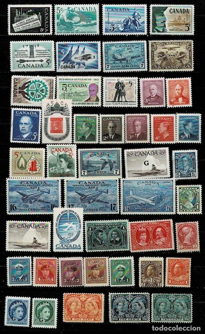 Stamps: F4-5-1 Conjunto de series y sellos de CANADA Nuevos con fijasellos Ver