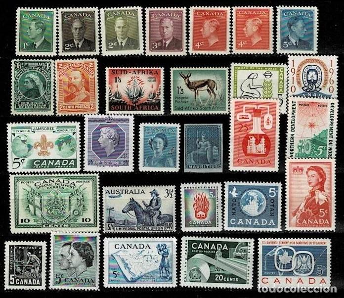 Stamps: F4-5-1 Conjunto de series de CANADA Y PAISES DE SU INFLUENCIA Nuevos Ver