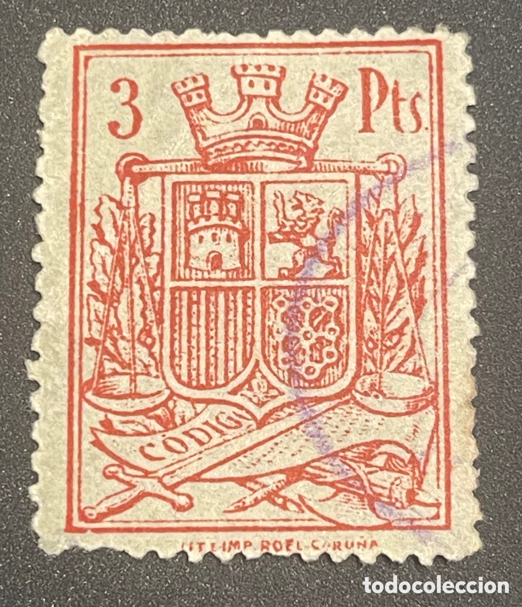 Timbres: SELLO 3 PTS. (&middot;) MH-CODIGO,MAT.&ordm; 1939,CON PIE DE IMPRENTA
