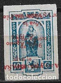 Briefmarken: LOCALES, Guerra Civil, Zaragoza ZARAGOZA, FESOFI n&ordm; 10da * *