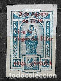 Briefmarken: LOCALES, Guerra Civil, Zaragoza ZARAGOZA, FESOFI n&ordm; 10sd * *