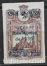 Briefmarken: LOCALES, Guerra Civil, Zaragoza ZARAGOZA, FESOFI n&ordm; 9da * * 5&ordf; serie