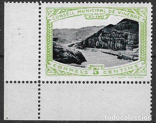 Briefmarken: LOCALES, Guerra Civil, Tarragona VINEBRE, FESOFI n&ordm; 5 * * lujo