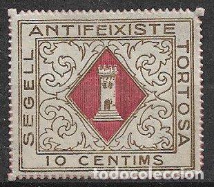 Briefmarken: LOCALES, Guerra Civil, Tarragona TORTOSA, FESOFI n&ordm; 7 *