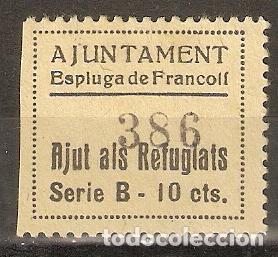 Briefmarken: PATRIOTICOS AYUDA REFUGIADOS ESPLUGA DE FRANCOLI