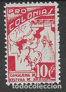 Timbres: ARAGON,, 10 CTS-.- PRO COLONIA- VER FOTO