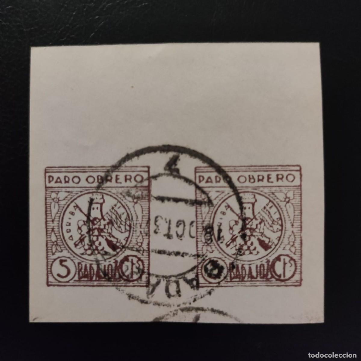Sellos: BADAJOZ PARO OBRERO &ordm; - Foto 1