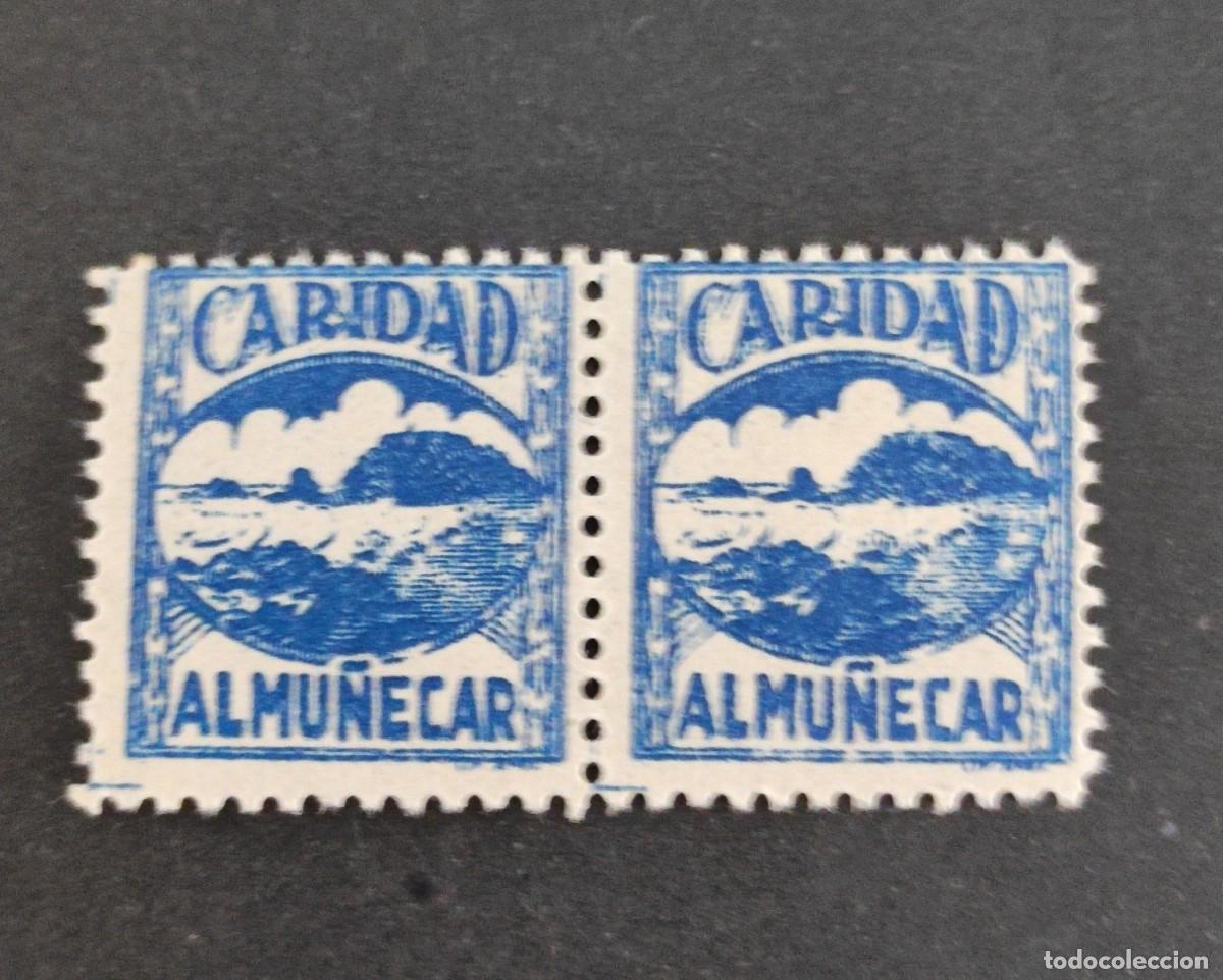 Briefmarken: ALMU&Ntilde;ECAR .GRANADA. CARIDAD. 5 CTS. FESOFI N-1. PAREJA NUEVA.