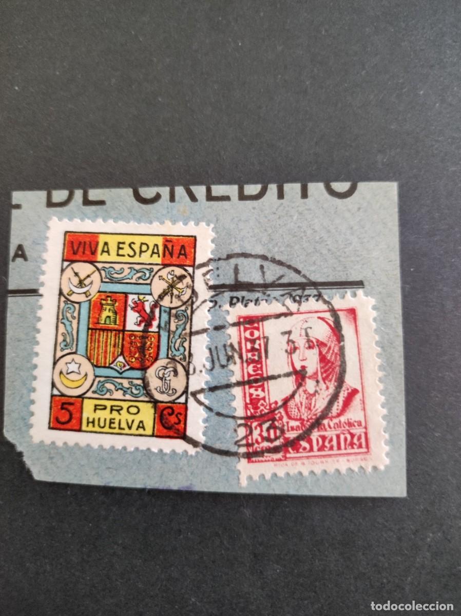 Selos: FRAGMENTO CON FRANQUEO COMBINADO 1937 . FOTO.