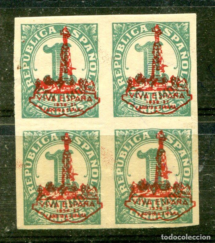Timbres: 25 de Patri&oacute;ticos de Zaragoza, en bloque de 4. Ver descripci&oacute;n