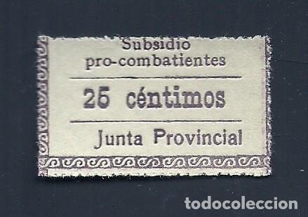 Briefmarken: 0490 Guerra Civil ALAVA) Fesofi NO MENCIONADO. SUBSIDIO Pro-Combatientes Junta Provincial Valor 25 c