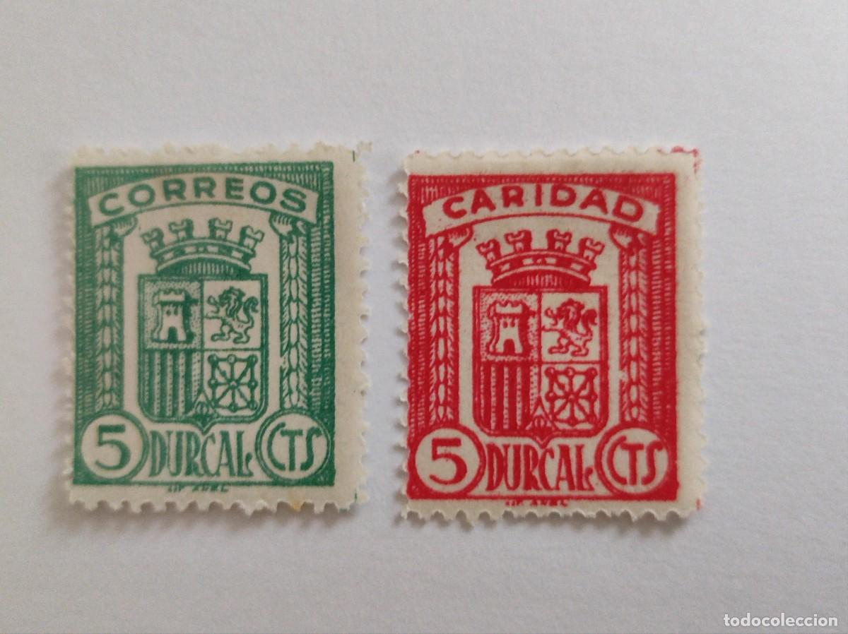 Timbres: DURCAL (GRANADA). E-1, E-3. Nuevos con Charnela. Guerra civil.