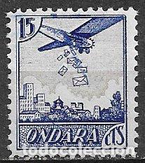 Timbres: Guerra Civil, Sellos locales. Alicante. ONDARA. FESOFI n&ordm; SH 1, 15 cts * *