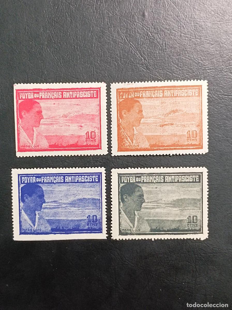 Sellos: Foyer du Fran&ccedil;ais Antifasciste. La Madel&oacute;n - Foto 1