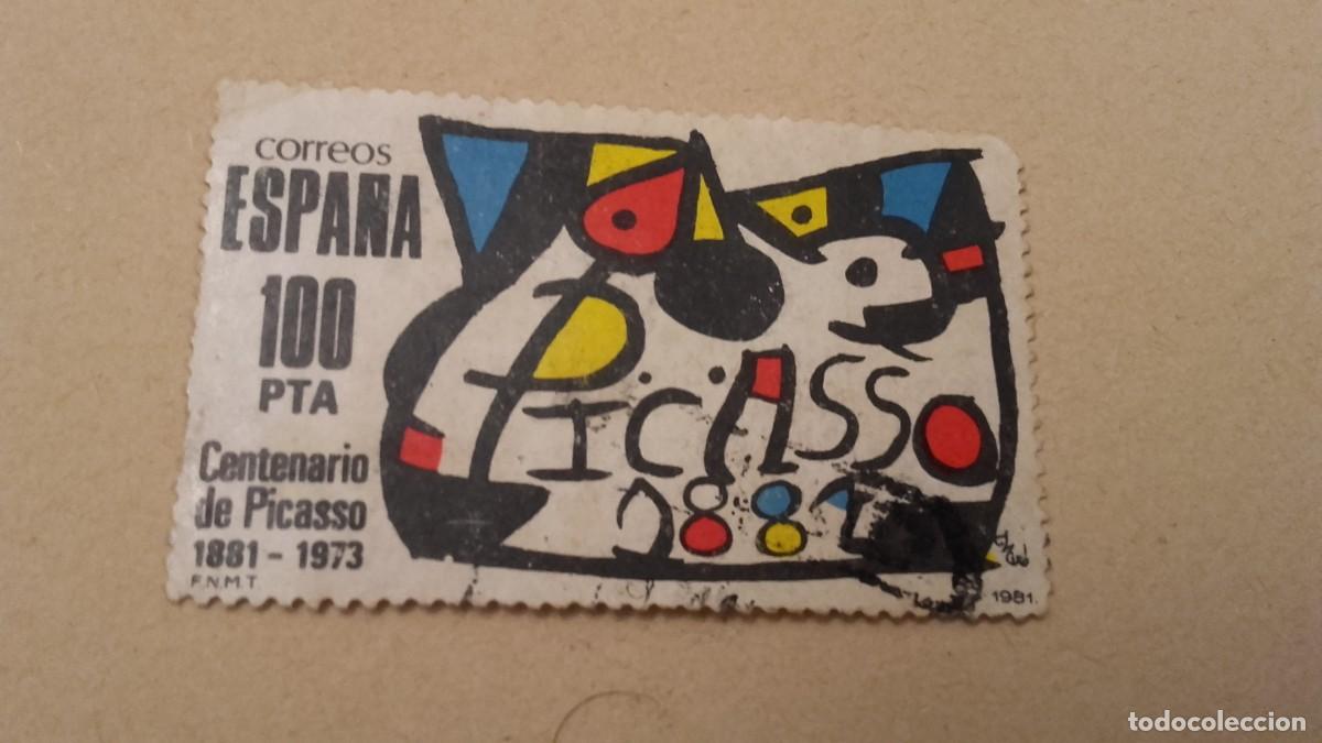 Timbres: ancien timbre Espagne Picasso , 100 ptas
