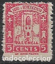 Timbres: Guerra Civil, Sellos locales. Palencia. PALENCIA. FESOFI n&ordm; 2a * *