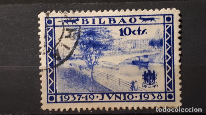 Sellos: LOCAL. BILBAO &deg;. 1938 - Foto 1
